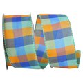 Reliant Ribbon 1.5 in. Bright Plaid 4 Value Wired Edge Ribbon, Comb 4 - 10 Yards 25758W-C04-09F